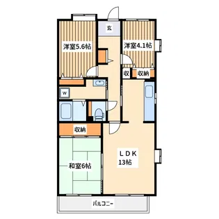 コーポレート新柏駅前【3階】の間取り