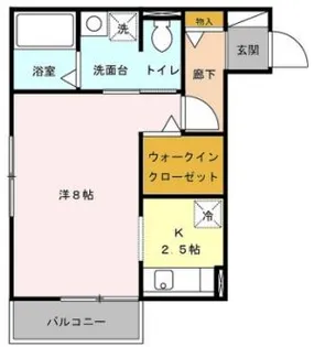 グランドソレーユA棟【2階】の間取り