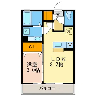 ウルシャンティC【2階】の間取り