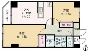 ネクサス立石【4階】の間取り