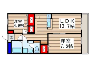 West Sing【3階】の間取り