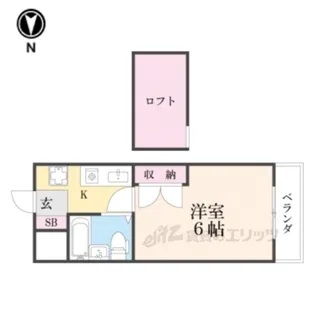 シティパレス佐保川P6【2階】の間取り