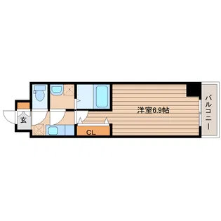 プライムアーバン仙台木町通【3階】の間取り