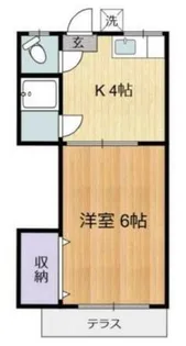 ミラクルハイム【1階】の間取り