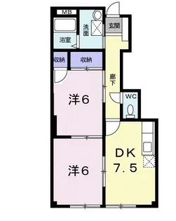 グリーンヒル小泉【1階】の間取り