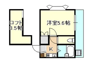 岡山県岡山市中区国富【アパート】の間取り
