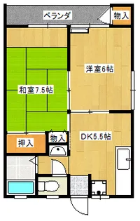 アーバンハイム今泉【2階】の間取り