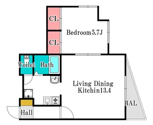 KM大元駅前【3階】の間取り