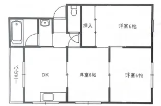 第2向和マンション【1階】の間取り