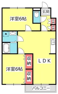 ウィスタリア加美平【2階】の間取り