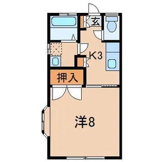 コウワハイツ【1階】の間取り