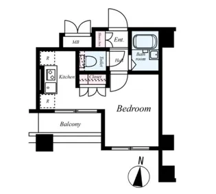 クレイシア両国【6階】の間取り