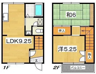 神奈川県足柄上郡大井町西大井【一戸建】の間取り
