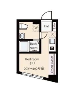 アンベリール【2階】の間取り