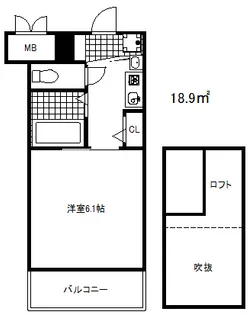 エステムコート三宮イーストポルトマーレ【9階】の間取り