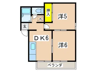 エステ-トピア【1階】の間取り