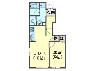エクセルコートI【1階】の間取り