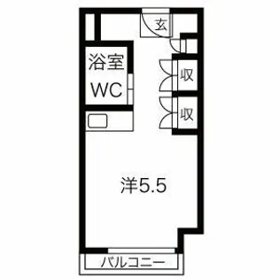 アミティ衣笠【2階】の間取り