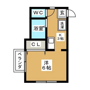 ガーデンハイツ秀【1階】の間取り