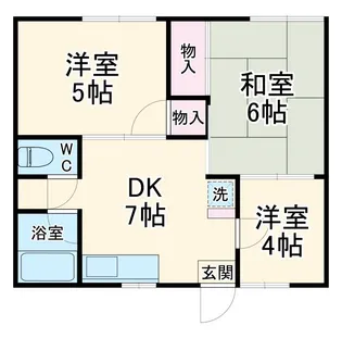 けやき荘小谷場【1階】の間取り