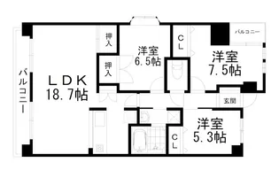 アルモード京都西院【2階】の間取り