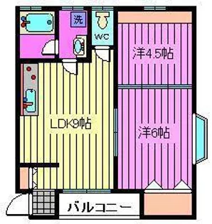 増尾コーポ【1階】の間取り