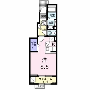 リュミエールI【1階】の間取り