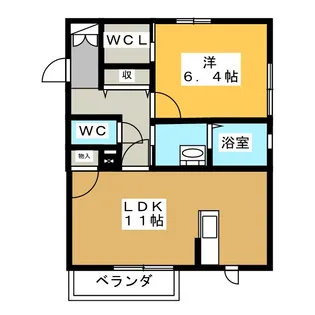 ハウスFreesia【2階】の間取り