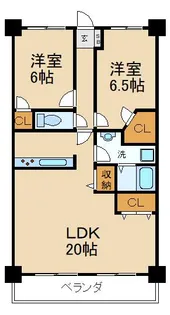 交野中央グリーンマンション【7階】の間取り