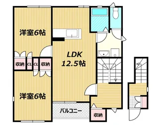 レザンヴェルジェ B【2階】の間取り