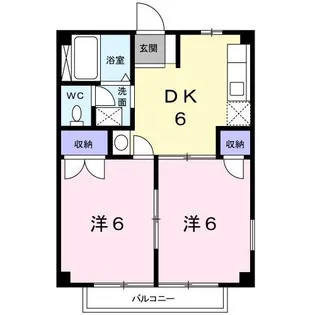 ファミール大口 A棟【1階】の間取り