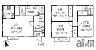 東京都小金井市前原町1【一戸建】の間取り