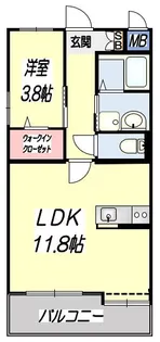MA CHAMBRE【1階】の間取り