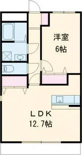 1LDKの間取り画像