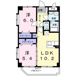 アゼリアミヤギ【4階】の間取り
