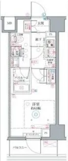 クレヴィスタ阪東橋II【4階】の間取り