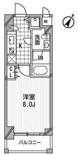 アーデン京町堀ウエスト【9階】の間取り
