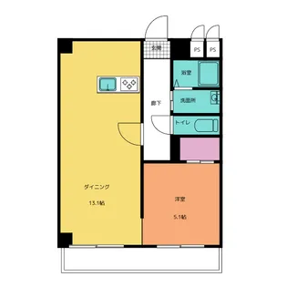 清風マンション【3階】の間取り