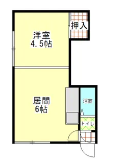 コーポ島田【2階】の間取り