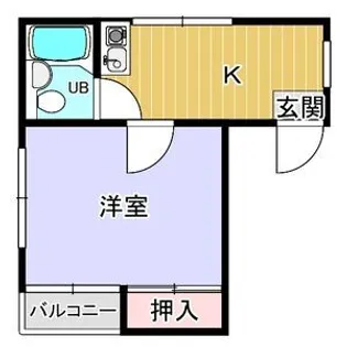 1Kの間取り画像