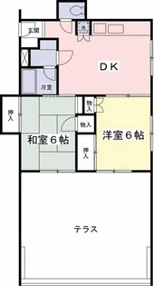 百草園マンション【5階】の間取り