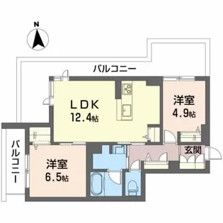 コンフォール台原駅前【3階】の間取り