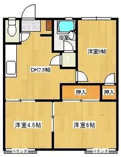 高田コーポ【2階】の間取り