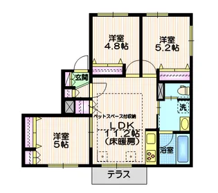 NEROLI Mao【1階】の間取り