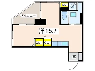 サンライズマンション【4階】の間取り
