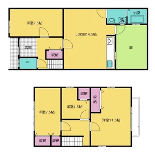 岐阜県岐阜市養老町2【一戸建】の間取り
