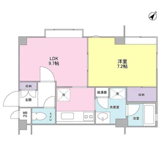 東京都目黒区柿の木坂1【マンション】の間取り
