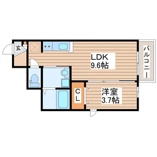 アクトI【1階】の間取り