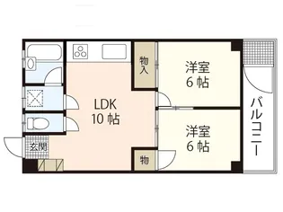 ブランドール ナルミ【2階】の間取り