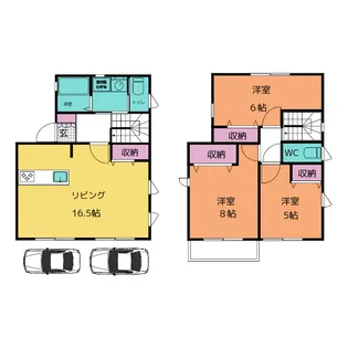 神奈川県川崎市麻生区向原3【一戸建】の間取り